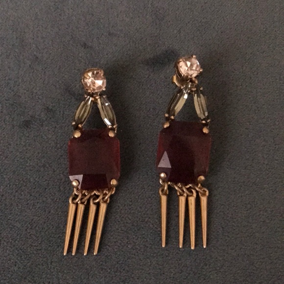 J. Crew Jewelry - Jcrew Stone and Spike earrings